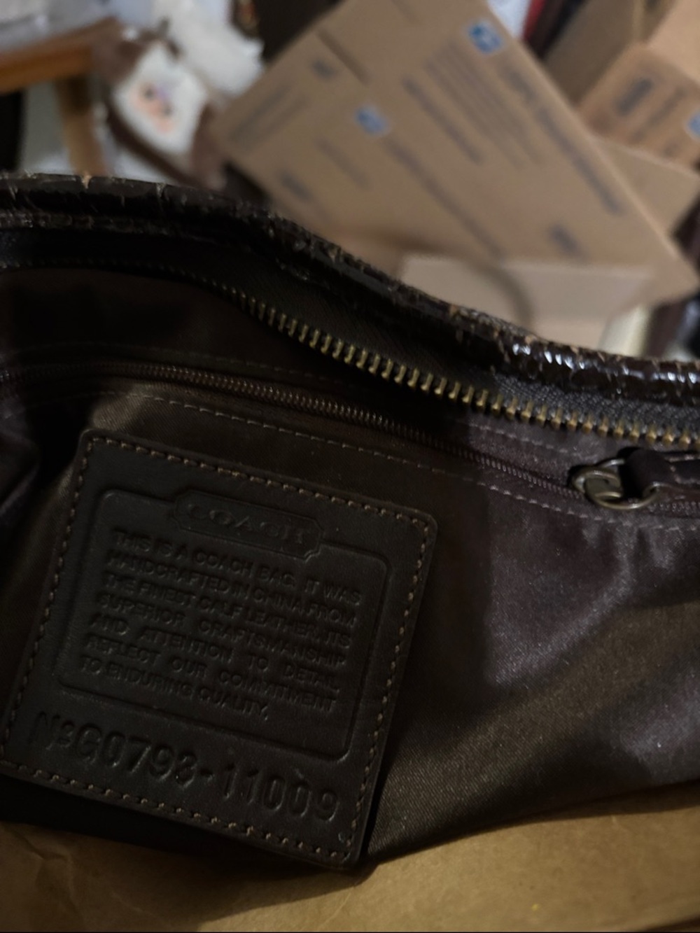 Coach Black Leather Hobo Bag - Picture 12 of 14